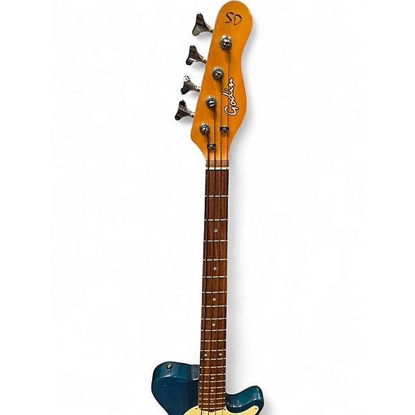 Used Godin SD4 Blue Electric Bass Guitar