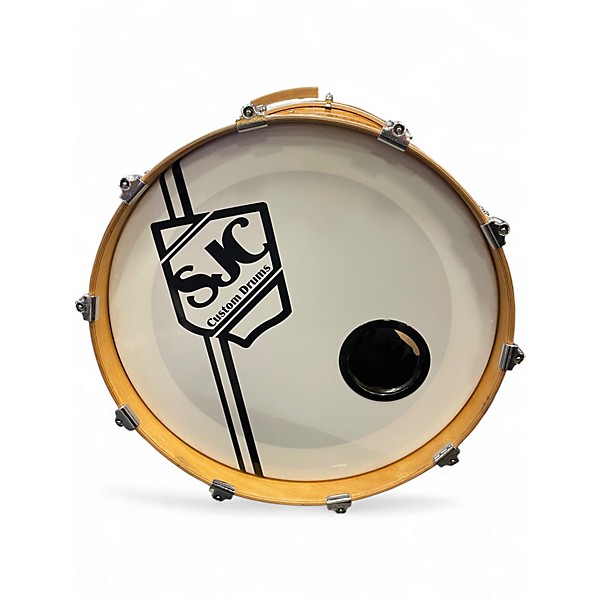 Used SJC Drums 3 Piece 2009 SJC DRUMS 3 PIECE CUSTOM MADE GOLD SPARKLE Orange Sparkle Drum Kit