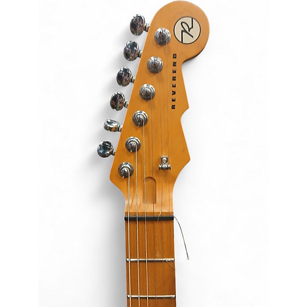 Used Reverend SIX GUN Black Solid Body Electric Guitar