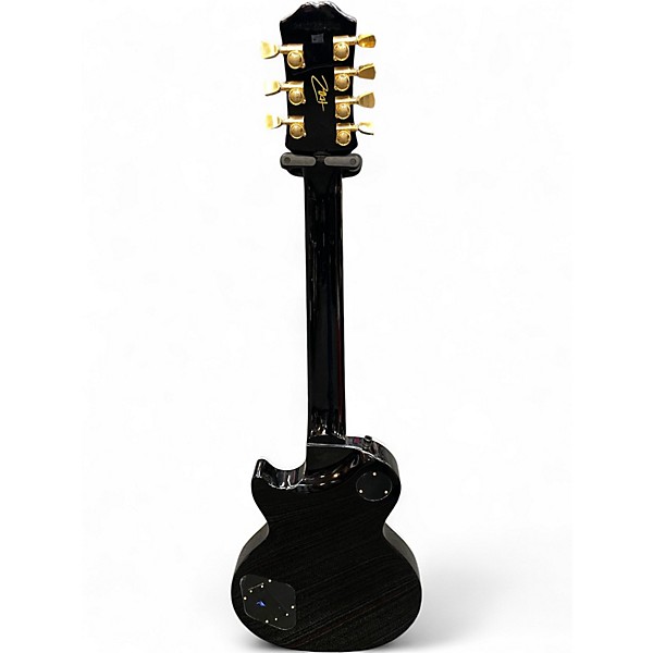 Used Epiphone Matt Heafy Les Paul Custom 7 Ebony Solid Body Electric Guitar