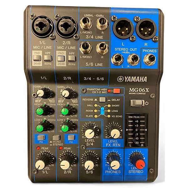 Used Yamaha MG06X Unpowered Mixer