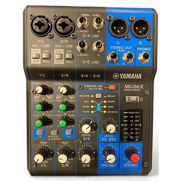 Used Yamaha MG06X Unpowered Mixer