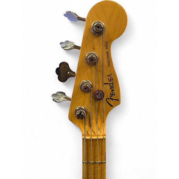 Used Fender American Deluxe Precision Bass 3 Color Sunburst Electric Bass Guitar