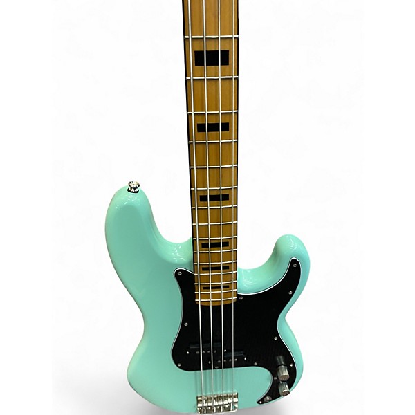 Used Squier Classic Vibe 1970S Precision Bass Surf Green Electric Bass Guitar