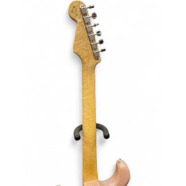 Used 2024 Fender 62 STRAT NOS STRAT MASTERBUILT  PINK SPARKLE Solid Body Electric Guitar
