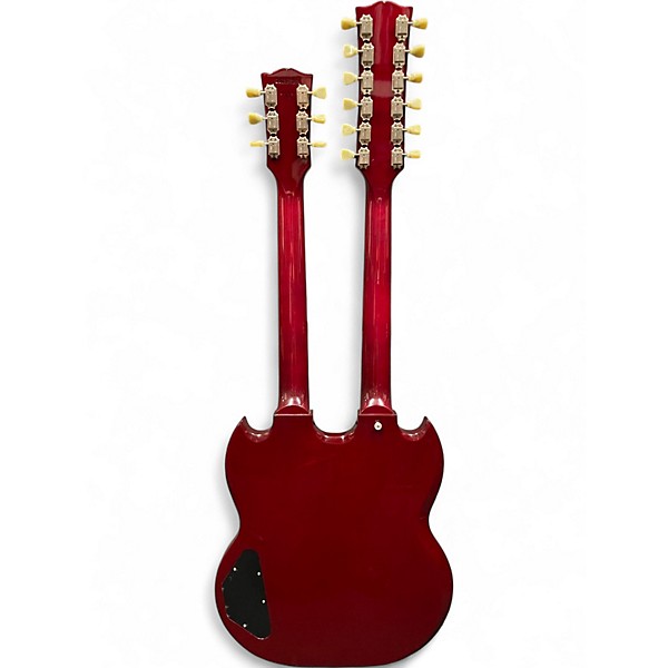 Vintage 1997 Gibson EDS1275 SG Double Neck Cherry Solid Body Electric Guitar