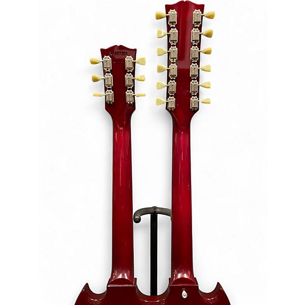 Vintage 1997 Gibson EDS1275 SG Double Neck Cherry Solid Body Electric Guitar