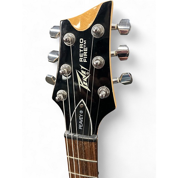 Used Peavey RETRO FIRE Black Solid Body Electric Guitar