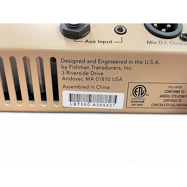 Used Fishman PROLBX500 Loudbox Mini Acoustic Guitar Combo Amp