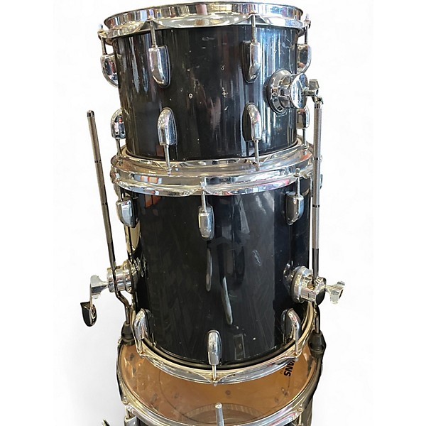 Used Shine Custom Drums & Percussion 4 Piece 4 Piece Black Drum Kit