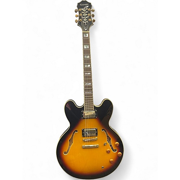Used Epiphone Sheraton II 2 Color Sunburst Hollow Body Electric Guitar