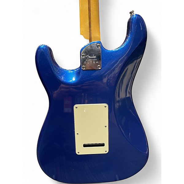 Used Fender American Ultra Stratocaster BLUE SPARKLE Solid Body Electric Guitar