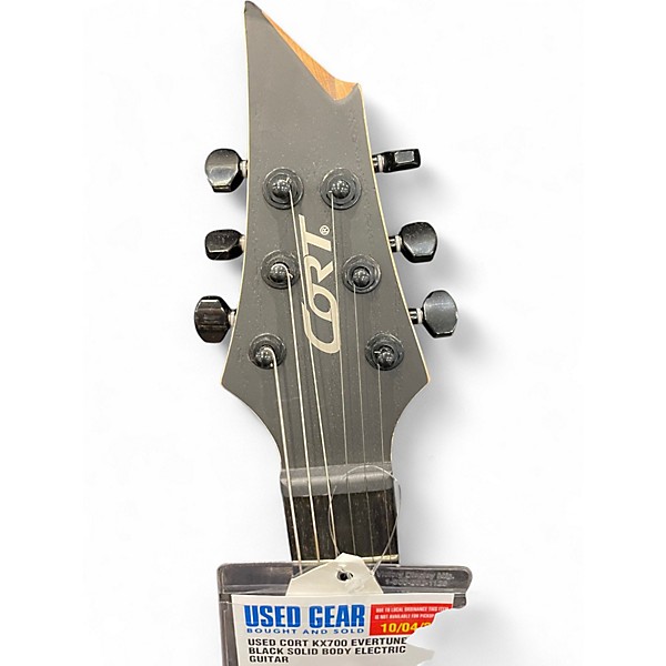 Used Cort KX700 EVERTUNE Black Solid Body Electric Guitar