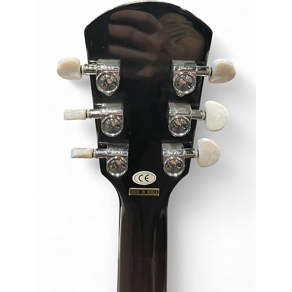 Used DiPinto Belvedere Deluxe Black and White Hollow Body Electric Guitar