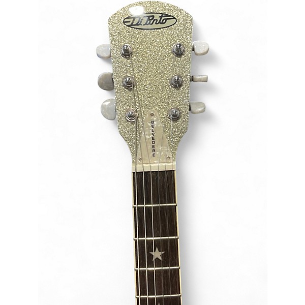 Used DiPinto Belvedere Deluxe Black and White Hollow Body Electric Guitar
