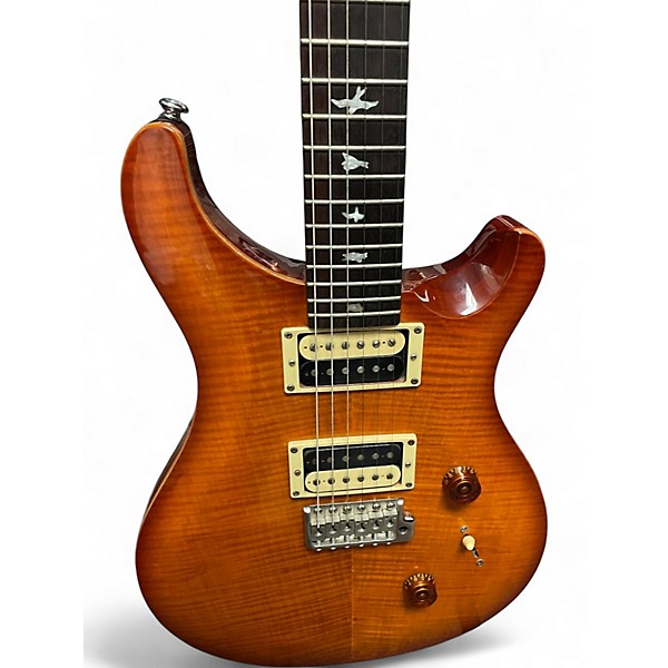 Used PRS SE Custom 24 Cherry Sunburst Solid Body Electric Guitar