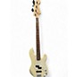 Used Squier Standard Precision Bass Special Vintage White Electric Bass Guitar