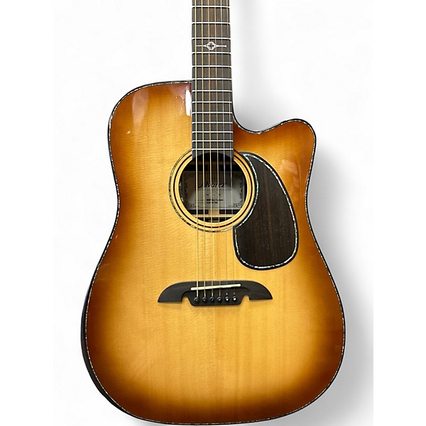 Used Alvarez MD70CE CUSTOM Honey Burst Acoustic Electric Guitar