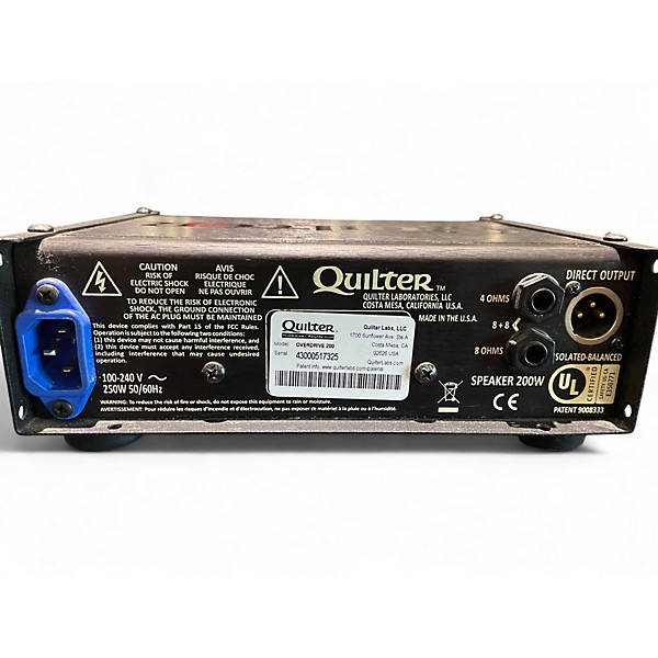 Used Quilter Labs OVERDRIVE 200 Guitar Amp Head
