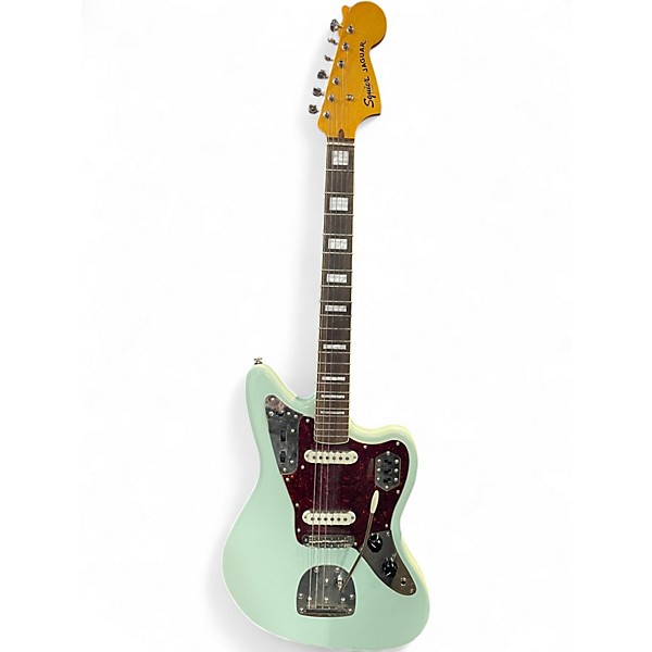 Used Squier Classic Vibe 70s Jaguar Daphne Blue Solid Body Electric Guitar