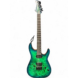 Used Schecter CR6 Emerald Green Solid Body Electric Guitar