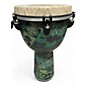 Used Remo 12in Apex Djembe green  Drum