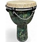 Used Remo 12in Apex Djembe green  Drum