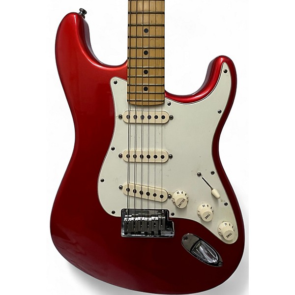 Used 2022 Fender American Standard Stratocaster Cherry Solid Body Electric Guitar