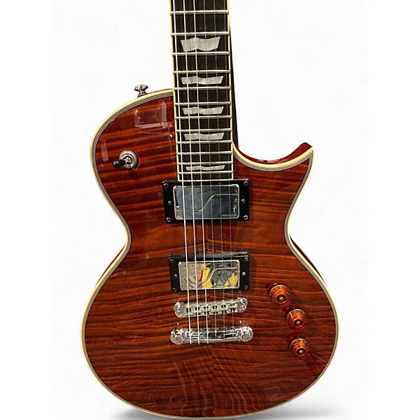 Used ESP LTD EC1000 fluence Tiger Eye Solid Body Electric Guitar