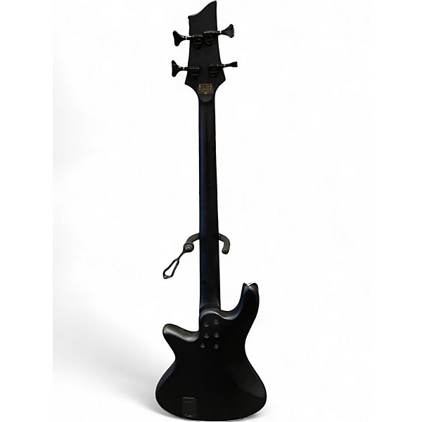 Used Schecter Guitar Research Stilleto Stealth Satin Black Electric Bass Guitar