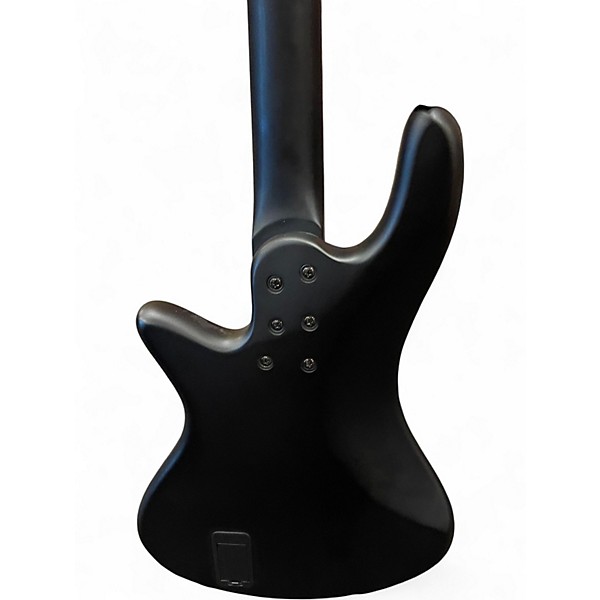 Used Schecter Guitar Research Stilleto Stealth Satin Black Electric Bass Guitar