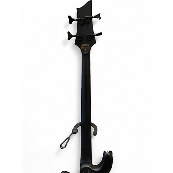 Used Schecter Guitar Research Stilleto Stealth Satin Black Electric Bass Guitar