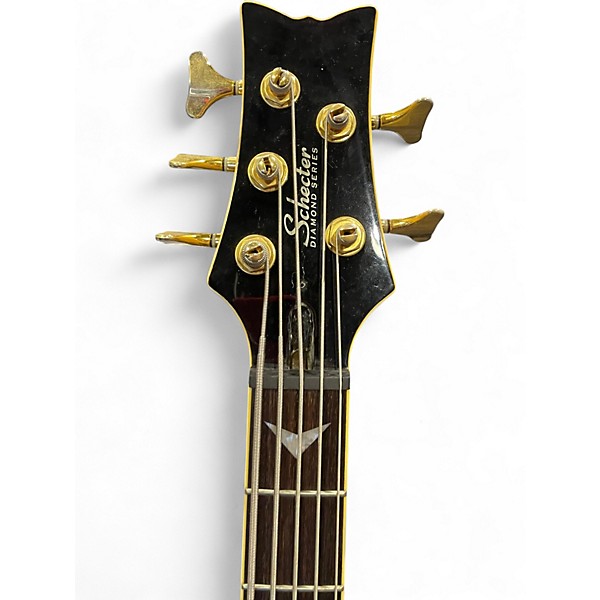 Used Schecter Guitar Research Diamond Series Elite Honeyburst Electric Bass Guitar