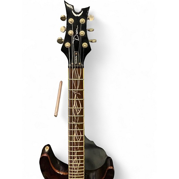 Used Dean Vendetta 4.0 TIger Eye tribal Solid Body Electric Guitar