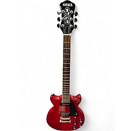 Used Hofner colorama Cherry Solid Body Electric Guitar