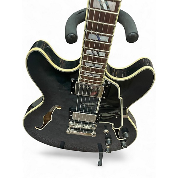 Used D'Angelico EXCEL DC Black Hollow Body Electric Guitar