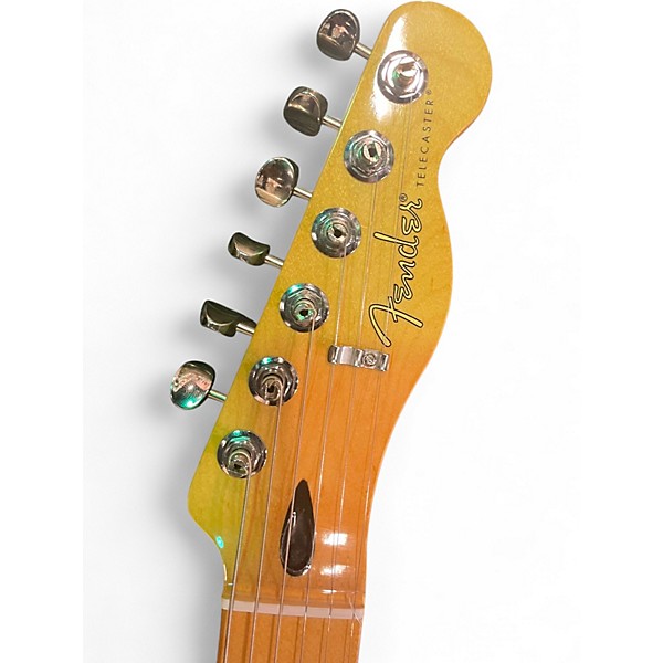 Used Fender Player Telecaster Black and White Solid Body Electric Guitar