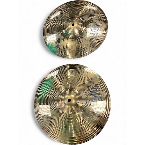 Used Wuhan Cymbals & Gongs 14in 457 HEAVY METAL HI HAT PAIR Cymbal