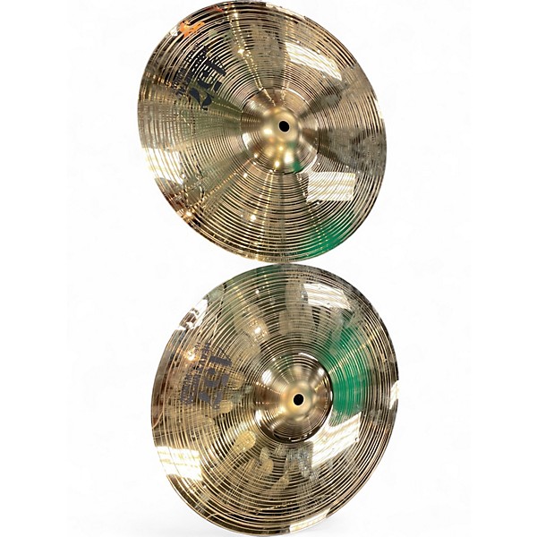 Used Wuhan Cymbals & Gongs 14in 457 HEAVY METAL HI HAT PAIR Cymbal
