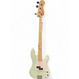 Used Squier Precision Bass Surf Green Electric Bass Guitar