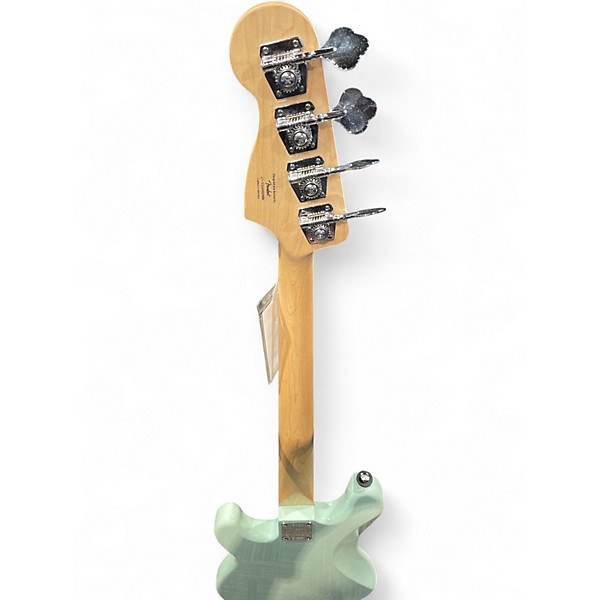 Used Squier Precision Bass Surf Green Electric Bass Guitar