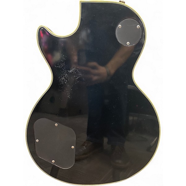 Used 2005 Epiphone Les Paul Black Beauty 3 Black Solid Body Electric Guitar