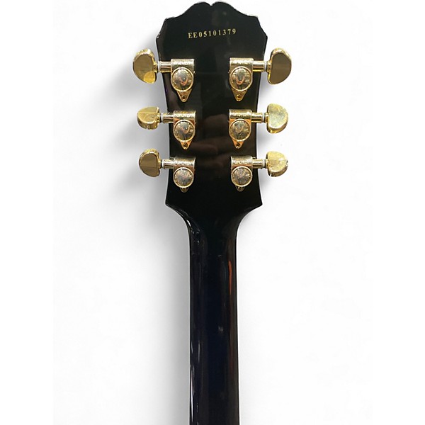 Used 2005 Epiphone Les Paul Black Beauty 3 Black Solid Body Electric Guitar