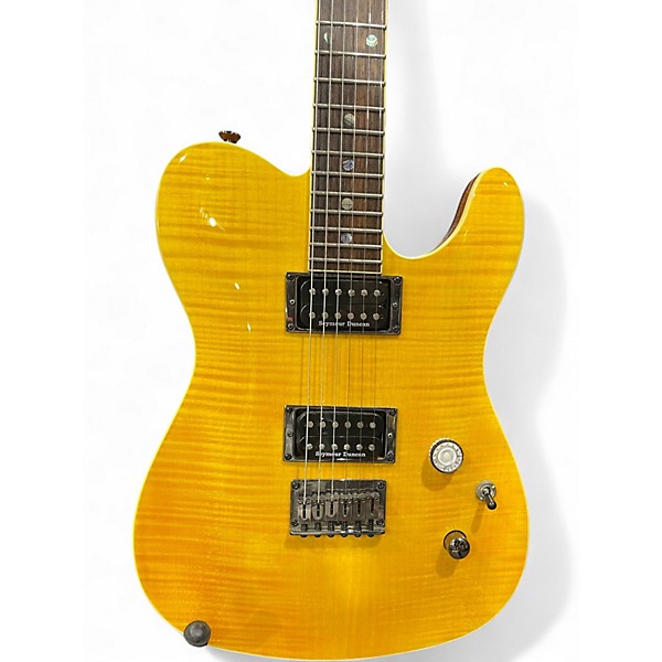 Used Fender Special Edition Custom Telecaster FMT HH Amber Solid Body Electric Guitar