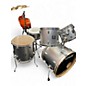 Used SONOR 5 Piece force 1001 Metallic Silver Drum Kit
