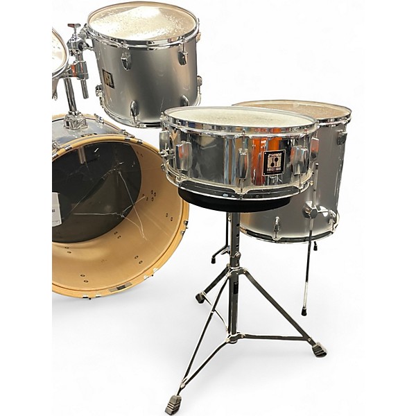 Used SONOR 5 Piece force 1001 Metallic Silver Drum Kit