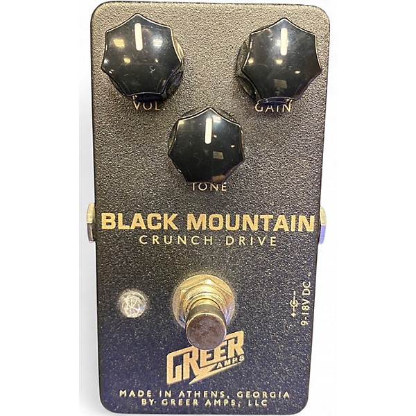 Used 2020s Greer Amplification Black Mountain Crunch Drive Effect Pedal