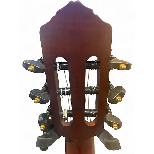 Used Ortega RTPSTD-SBK-L MATTE BLACK Nylon String Acoustic Guitar