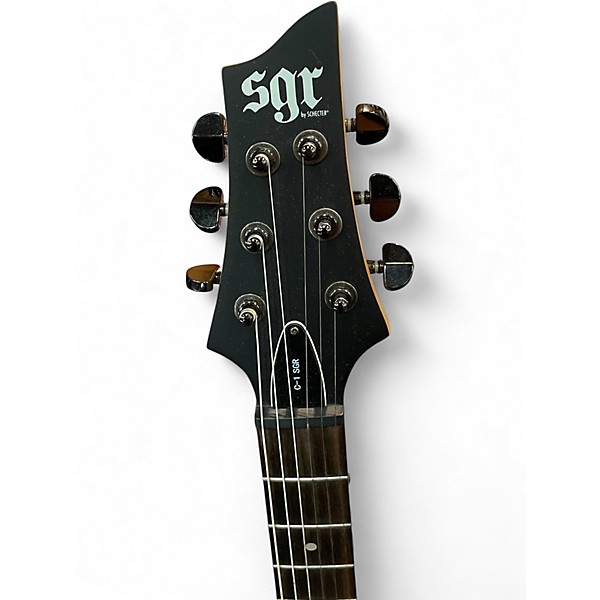 Used Schecter Guitar Research C-1 SGR Black Solid Body Electric Guitar