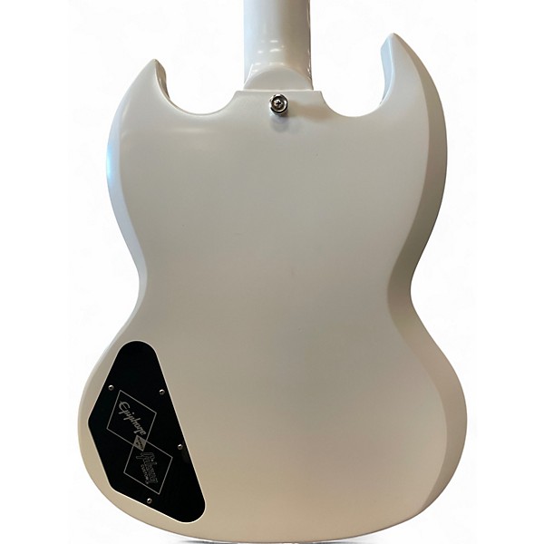 Used Epiphone '61 Les Paul SG Standard Aged Classic White Solid Body Electric Guitar